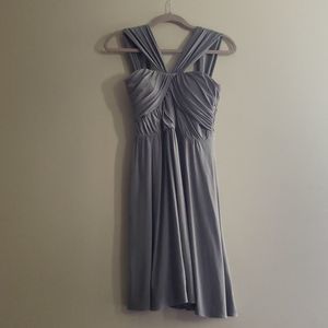 𝅺JENNY Yoo Gray Formal Cocktail Dress